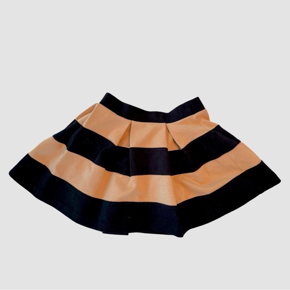 Janie and Jack Girls Skirt – Size 4 – Gold & Black Striped Party Skirt